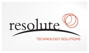 Resolute logo design